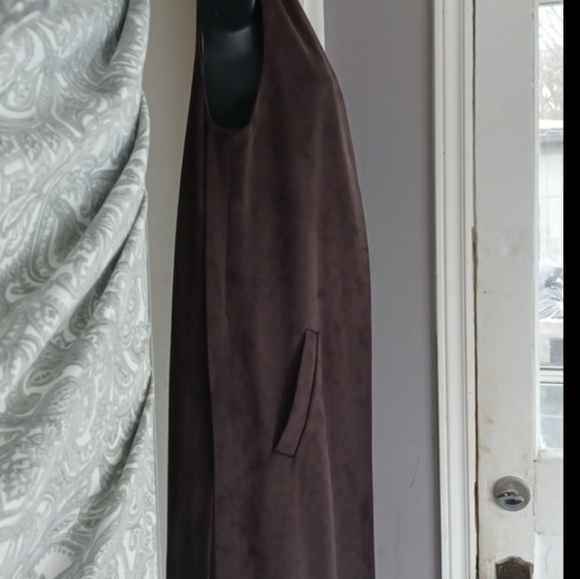 Zara Faux Suede Long Vest! Size S - Picture 9 of 12